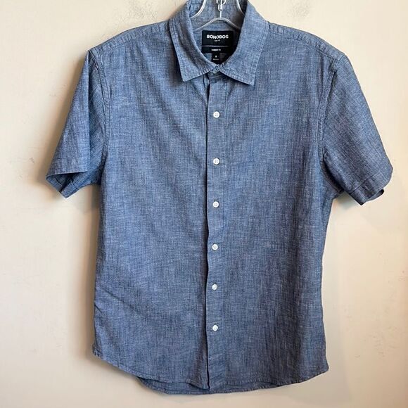 Bonobos Full Button Front Mens Shirt M - Picture 2 of 6
